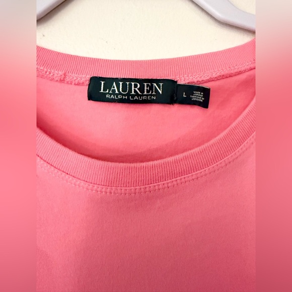Ralph Lauren| Pink long sleeve monogram shirt - Picture 3 of 3